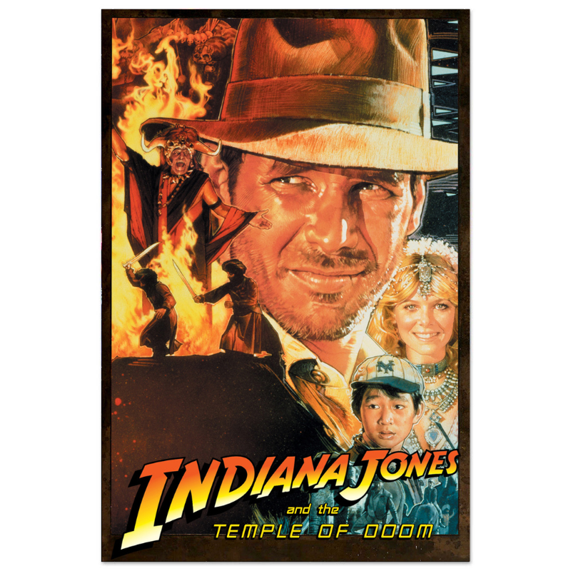 "Indiana Jones - TEMPLE OF DOOM" Poster