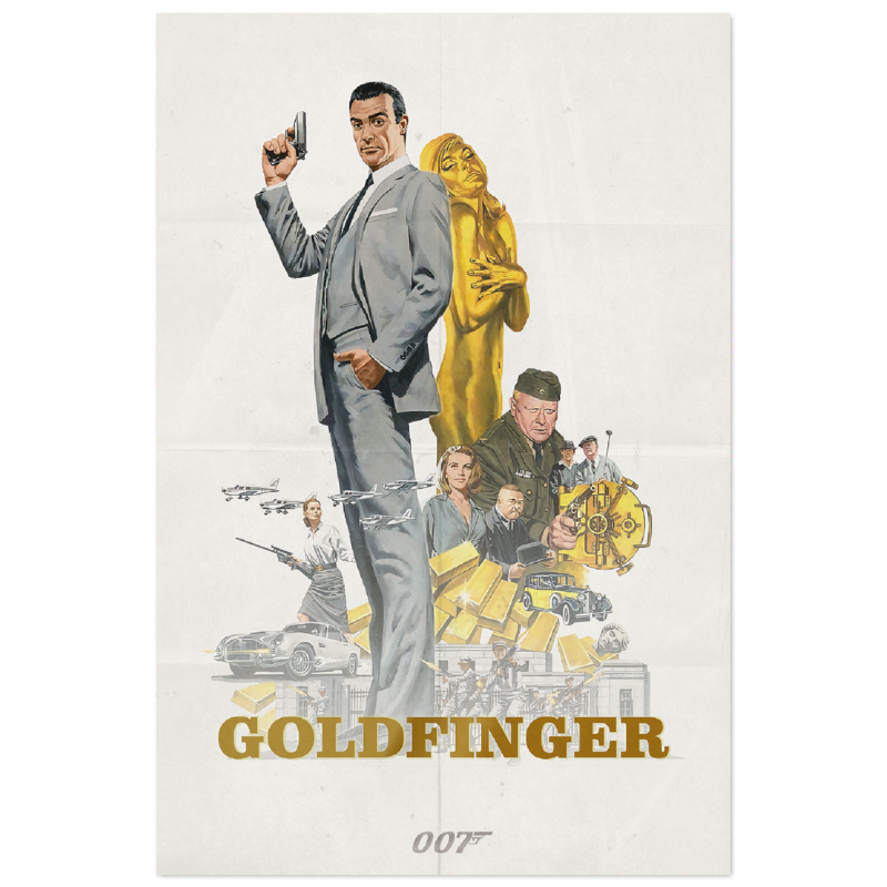 "James Bond - GOLDFINGER" Poster